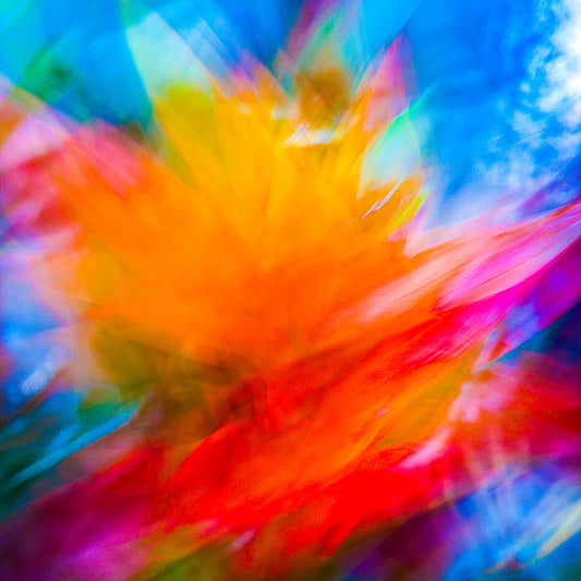 Minium .03 An original abstract limited print with strong splashes of vibrant colours.